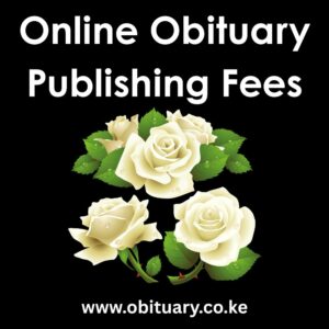 online obituary publishing fees in Kenya